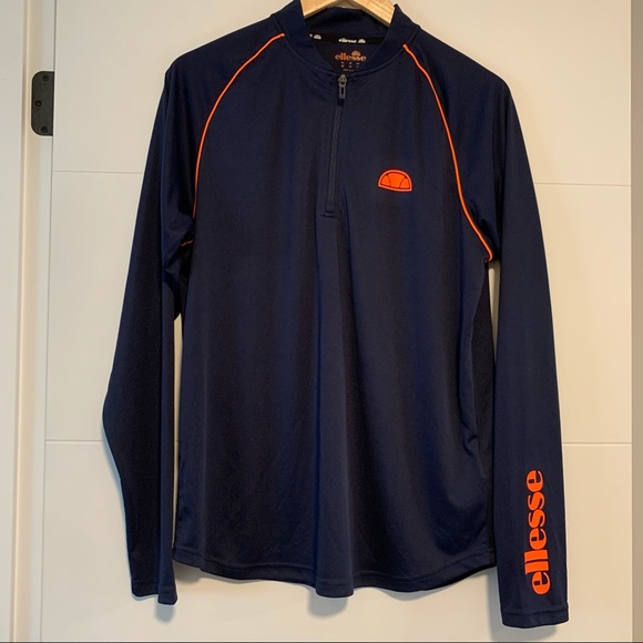 Ellesse | 1/3 Zip Up Long Sleeve Shirt - Picture 1 of 11